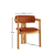 Hanah Home Trpezarijska stolica 58x76x49cm Hrast-Bronzana
