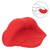 California Exotics Naughty Bits Muah Mini Vibrator Red