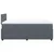 Vidaxl Box spring postelja z vzmetnico temno siva 120x200 cm žamet