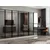 Hanah Home ormar sa reflektujućim staklom Nisa 20663, 315 cm, peščar