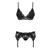 Sexy set 3-delni 810-SEG-1 crne boje - L/XL
