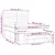 Vidaxl Box spring postelja z vzmetnico krem 140x190 cm blago