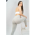 NOVECENTO LILLY Ženske push-up helanke, Svetlosive