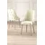 Hanah Home set trpezarijskih stolica Krax 2 kom, krem tkanina Babyface, hromirane metalne noge