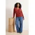 Trendyol Curve Ženska bluza Tbbaw26Af00066, Bordo