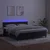 Vidaxl Box spring postelja z vzmetnico LED črna 160x200 cm žamet