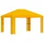 Gazebo 4 × 3 m Žuta Poliester i čelik 190 gsm