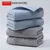 King Shore Set peškira, 34.5x72cm, 2 komada, Sivo-plavi
