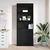 Visoka komoda crna hrast 70x35x180 cm od konstruiranog drva