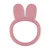 PETITE&MARS Silikonsko grizalo Bunny Dusty Rose 0m+