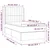 Vidaxl Box spring postelja z vzmetnico temno siva 90x200 cm blago