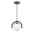 Opviq luster GEDIK-20441-E, 1 × E27, braon