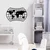 Wallity Zidna dekoracija MT - 019, 74 x 49 cm, Crna