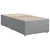 Vidaxl Box spring postelja z vzmetnico svetlo siv 100x200 cm blago