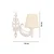 Opviq Zidna lampa Gloria, 15x10x13cm, IP20, Krem-bela
