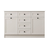 Hanah Home Komoda Rb-168-04-001, 130x85x43 cm, Bela