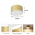 BRILAGI - LED plafonsko svetlo za kupatilo FORIS LED/14W/230V prečnik 12 cm zlatna IP4
