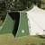 Tipi šator s krovom s pohranom Zelena 492 x 492 x 275 cm taft