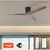 ZEVENTI - Plafonski ventilator VELLON Wi-Fi Tuya crna/orah + daljinski upravljač