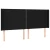 vidaXL Box spring postelja z vzmetnico LED črna 200x200 cm blago, (20851648)