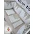 Bubamara037 Set za krevetac sa ogradicom od jastuka sa karnerom, sa lastišom, Krem-Beli