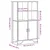Visoka komoda crna 79,5 x 35,5 x 137,5 cm od konstruiranog drva