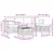 Set vanjskih sofa 6 pcs Bijela i antracit 59 x 59 x 37 cm