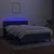 Vidaxl Box spring postelja z vzmetnico LED modra 140x200 cm blago