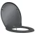 WC daska Antracit 47 x 37 x 4 cm Duroplast