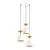 Opviq Luster Sivani-MR-957, 113cm, 40 cm, 3xE27