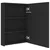 LED kupaonski ormarić s ogledalom sjajni crni 50 x 13 x 70 cm