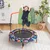 Costway Otroški trampolin O92 cm z večbarvnimi LED lučmi