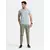 Ombre BASIC mens classic cotton tee-shirt with a crew neckline - grey melange