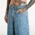 Jeans Daily Paper Croc Jacquard Oversized Jeans Blue M