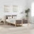 Vidaxl Kovinska posteljna konstrukcija Rjava in taupe 120 x 200 cm