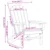 Vrtna stolica 2 pcs Crna 82 x 74 x 92 cm Polietilen
