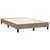 Vidaxl Box spring postelja z vzmetnico taupe 120x200 cm blago