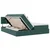 Krevet s od storage s madracem Tamnozelena 100 x 200 cm