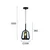 Luster na sajli MAEVA 1xE27/40W/230V dimljeno crna/crna