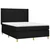 shumee Box spring posteljni z vzmetnico črn 140x190 cm blago