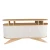 Hanah home Polica 150x75x43cm Hrast-Bela