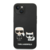 KARL LAGERFELD Futrola za iPhone 14 Black MagSafe Liquid Silicone Karl and Choupette