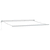 Skrovita tenda Crvena 400 × 300 cm Tkanina i Metal
