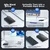Eaget Kućište za hard disk za 2.5 SATA SSD i HDD, USB 3.0, USB + Type-C kabl