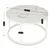 BE AGNES MAX Klubska mizica 80 cm Bela marmorna moderna