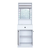 Hanah Home Komoda za hodnik P6 3293, 60x182.8x35.5 cm, Bela