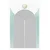 Plakat sodobna modra mavrica Mid-Century - 40x60 white