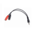 GEMBIRD Audio kabl 0,2 m 2 x 3.5mm crni