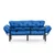 Atelier del Sofa Trosed na razvlačenje Nitta 185x85x70cm Plavi