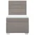 Vidaxl Box spring postelja z vzmetnico taupe 100x200 cm blago